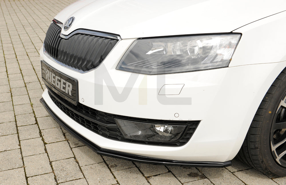 Rieger 00088107 Skoda 5E Octavia Front Splitter 4 | ML Performance EU Car Parts