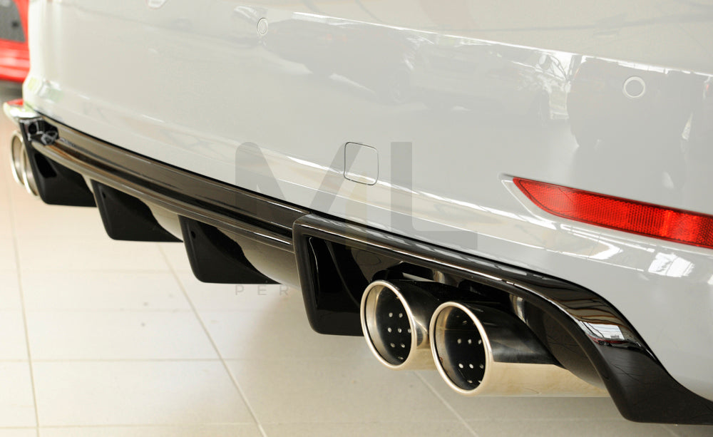 Rieger 00088158 Audi 8V A3 Rear Diffuser 7 | ML Performance EU Car Parts