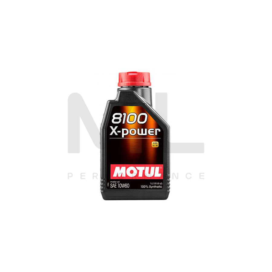 Motul 8100 X-Power 10w-60 Fully Synthetic Car Engine Oil 1l | Engine Oil | ML Car Parts UK | ML Performance