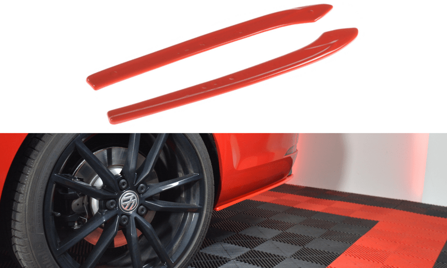 Maxton Design VW-GO-7F-R-VA-RSD2T Rear Side Splitters V.2 Volkswagen Golf R MK7.5 Variant | ML Performance EU Car Parts