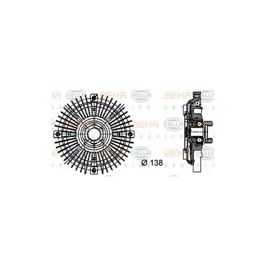 Hella 8MV 376 732-201 Fan Clutch