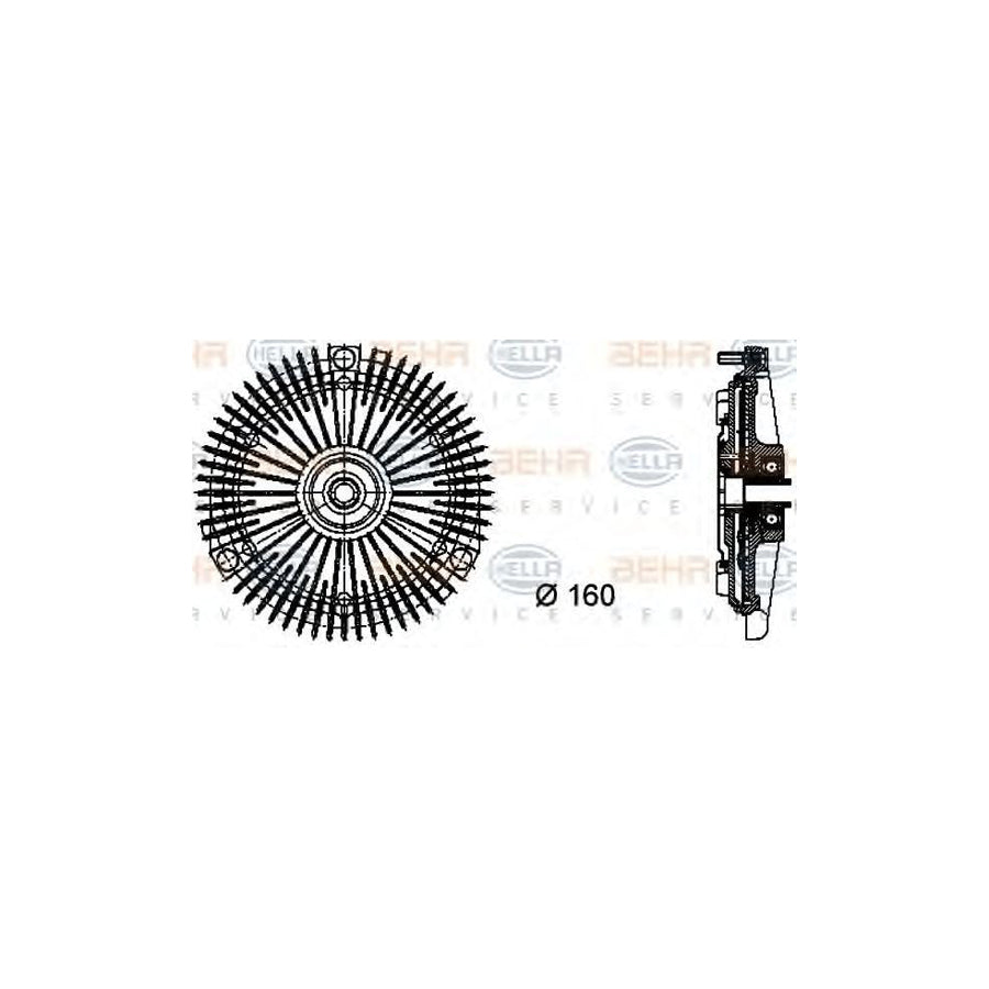 Hella 8MV 376 732-331 Fan Clutch