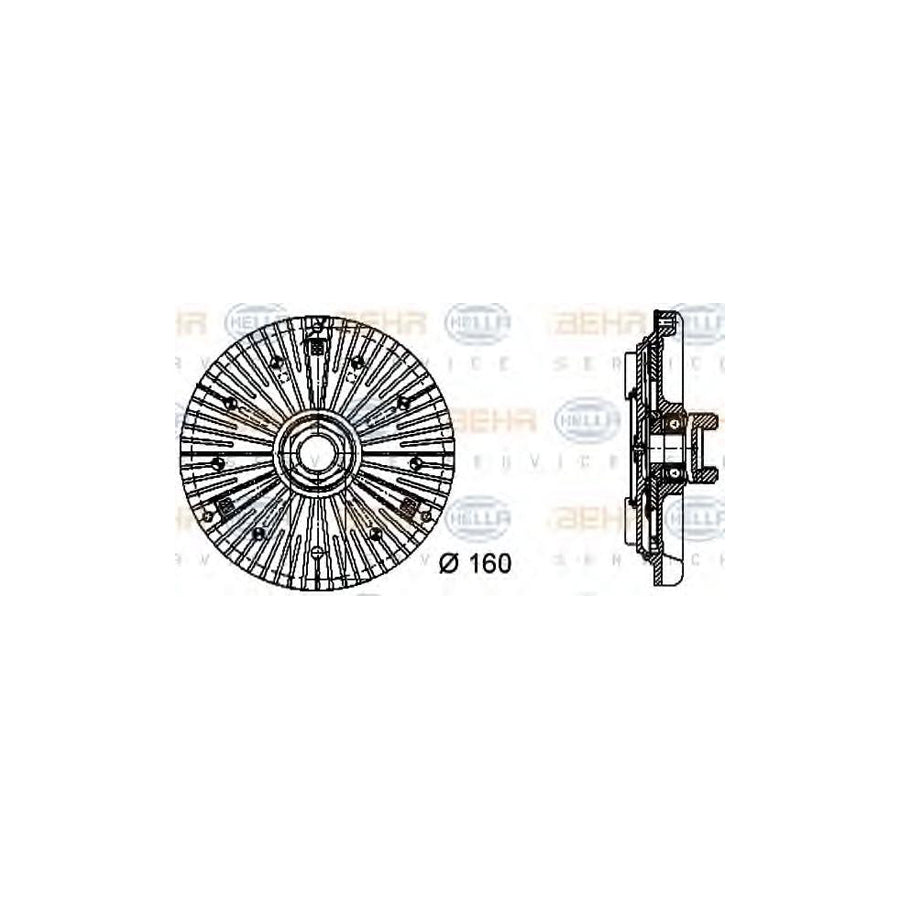 Hella 8MV 376 732-271 Fan Clutch