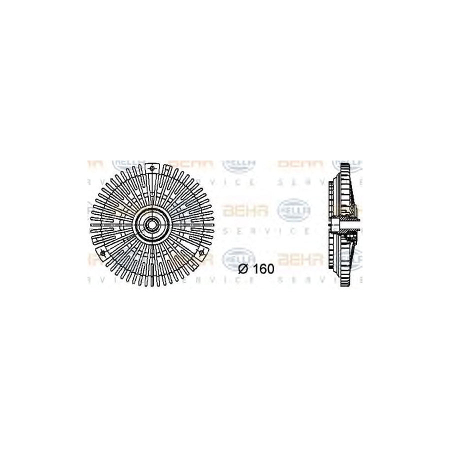 Hella 8MV 376 732-261 Fan Clutch