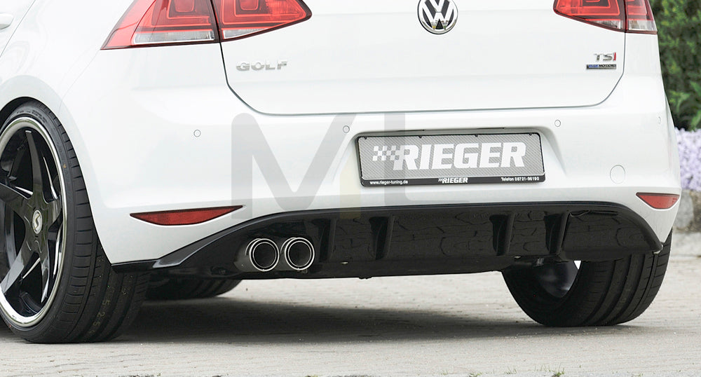 Rieger 00088028 VW Mk7 Golf GTD Rear Diffuser 2 | ML Performance EU Car Parts