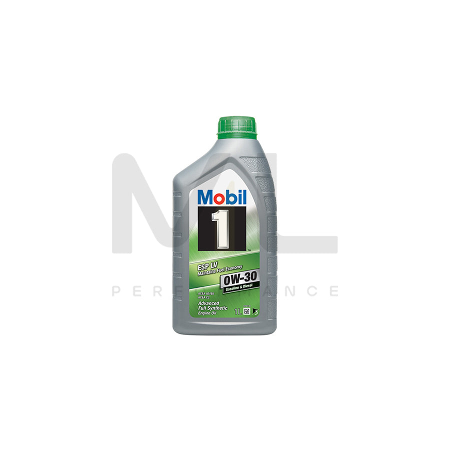 Mobil 1 ESP LV Engine Oil - 0W-30 - 1Ltr Engine Oil ML Performance UK ML Car Parts