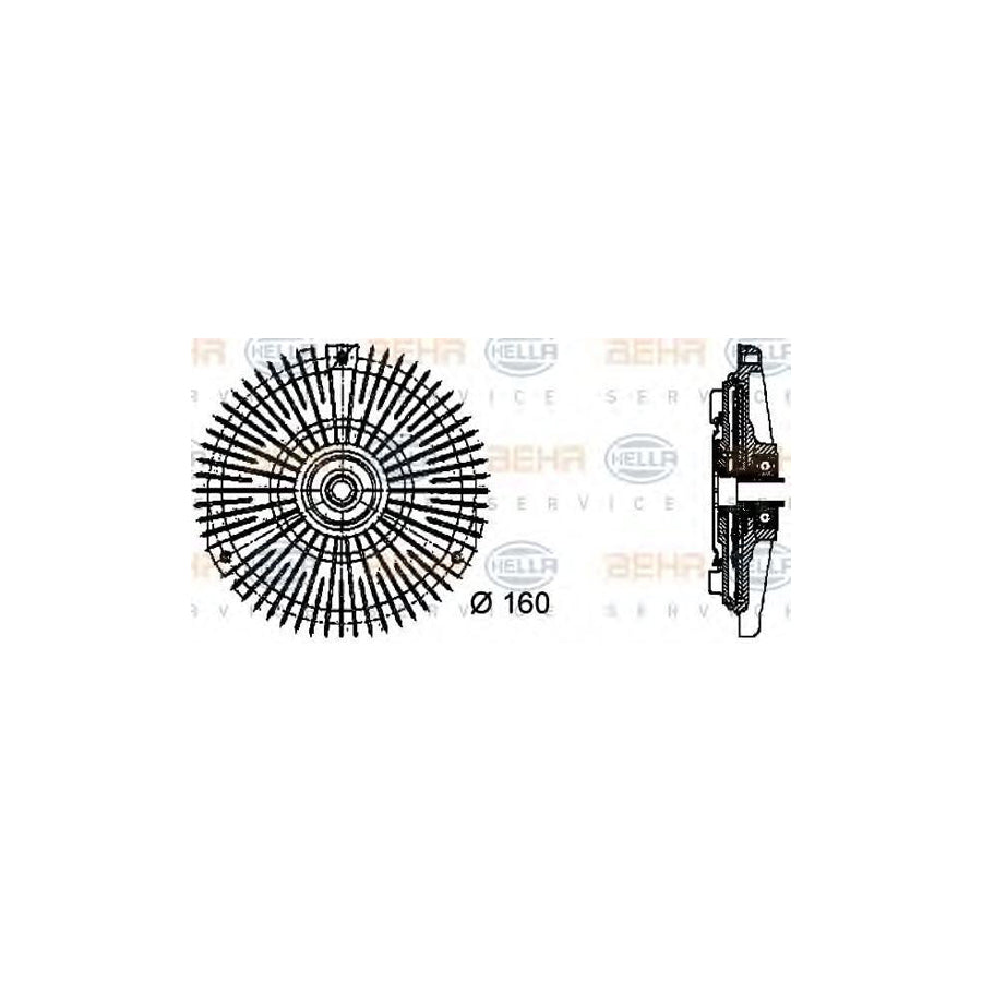 Hella 8MV 376 732-451 Fan Clutch