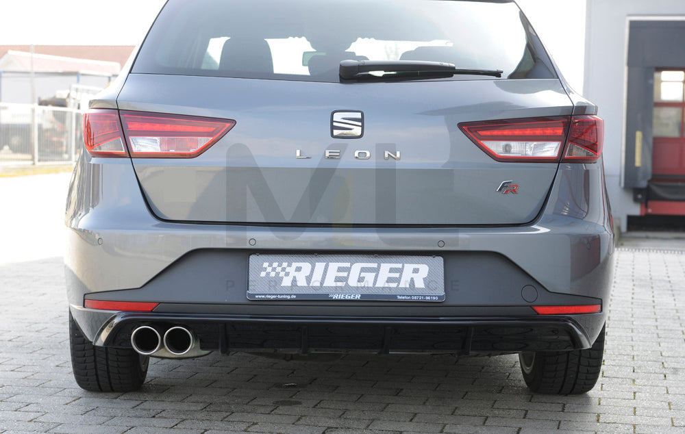 Rieger 00088103 SEAT 5F Leon FR Rear Diffuser 6 | ML Performance EU Car Parts