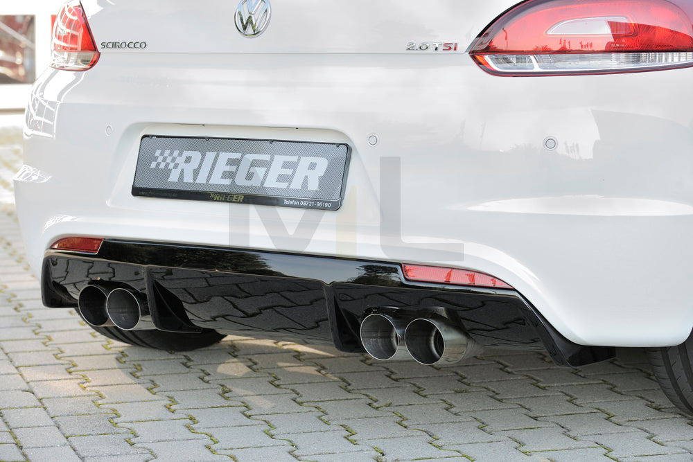 Rieger 00088085 VW 13 Mk3 Scirocco Rear Diffuser 2 | ML Performance EU Car Parts