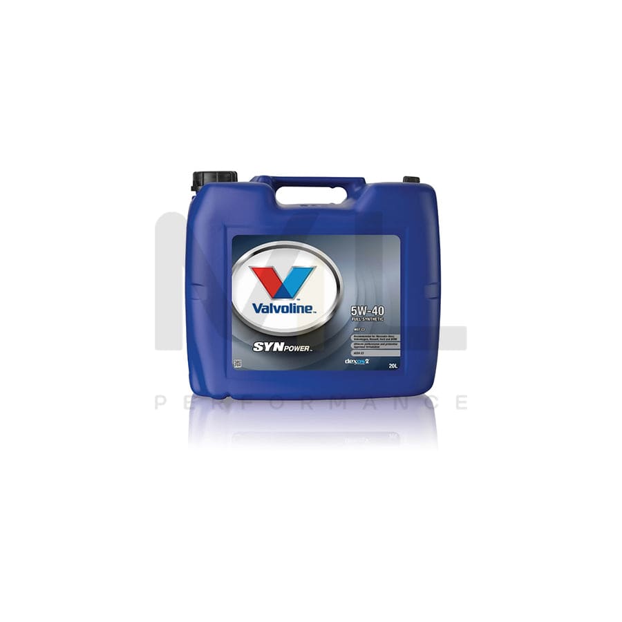 Valvoline SynPower MST C3 5W-40 Fully Synthetic Engine Oil 20l | Engine Oil | ML Car Parts UK | ML Performance