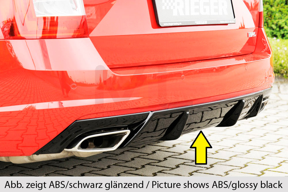 Rieger 00099338 Skoda 5E Octavia RS Rear Diffuser 1 | ML Performance EU Car Parts