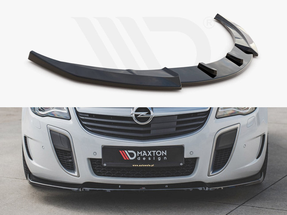 Maxton Design OP-IS-1F-OPC-FD1T Front Splitter V1 Opel/vauxhall Insignia MK1 VXR/OPC Facelift (2013-2017) | ML Performance EU Car Parts