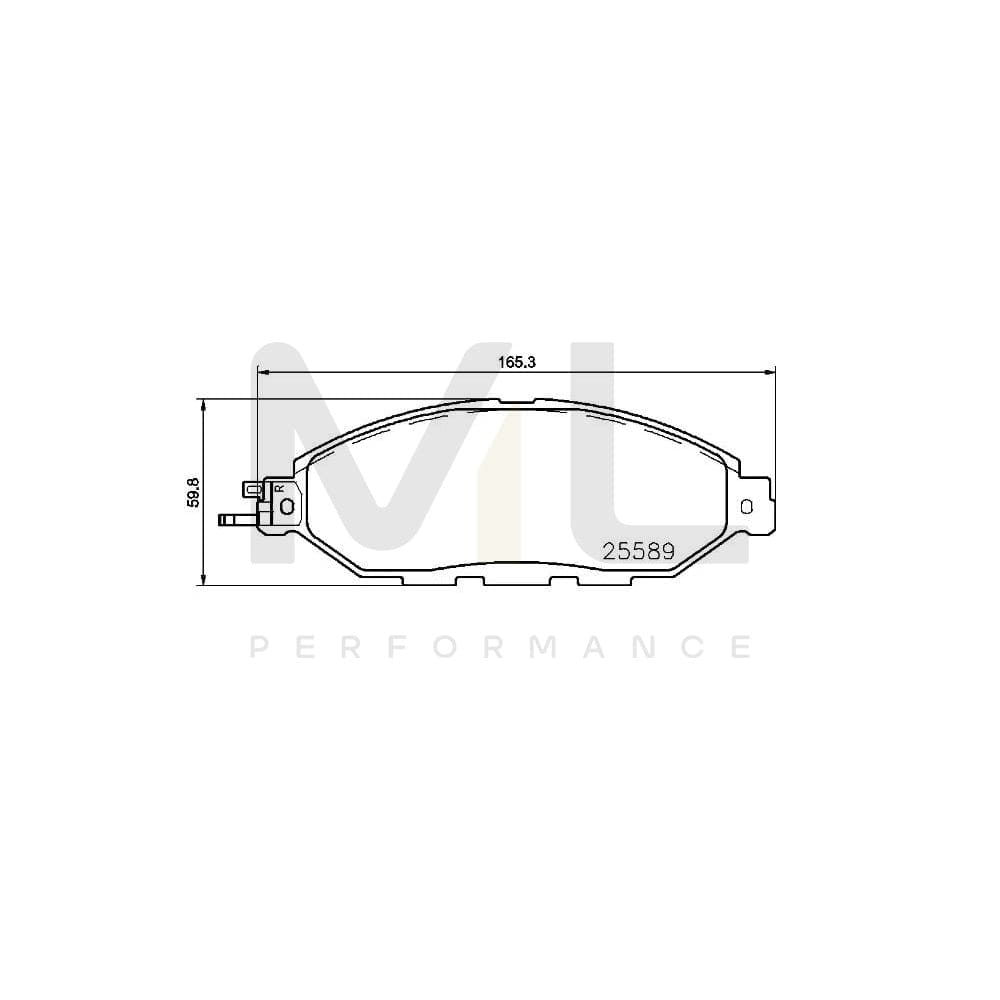 Brembo P 56 103 Brake Pad Set With Acoustic Wear Warning | ML Performance Car Parts