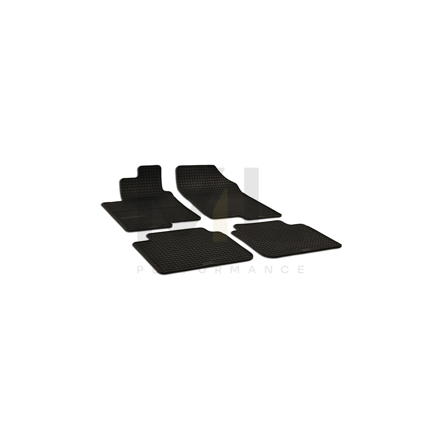 WALSER 50369 Floor mat set for KIA Magentis II (MG) Elastomer, Front and Rear, Quantity: 4, Black | ML Performance Car Parts