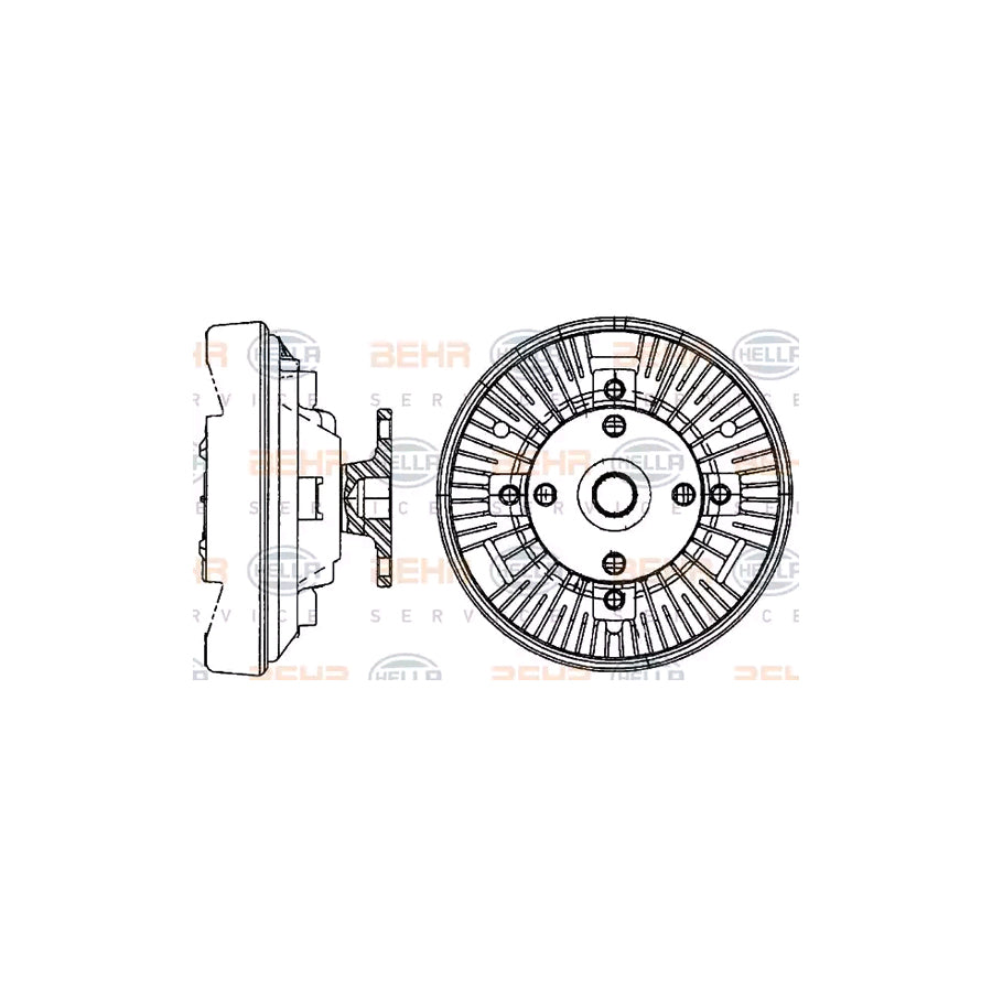 Hella 8MV 376 907-361 Fan Clutch