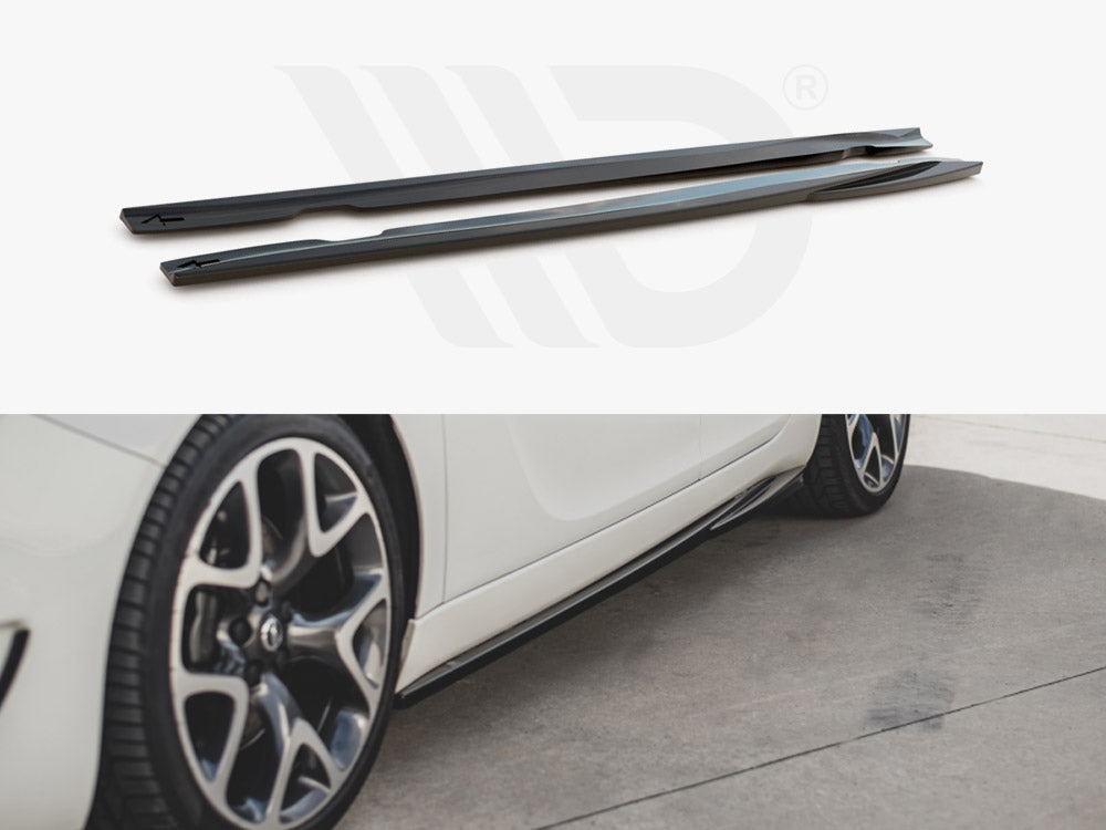 Maxton Design OP-IS-1F-OPC-SD1T Side Skirts Diffusers Opel / Vauxhall Insignia MK1 Opc | ML Performance EU Car Parts