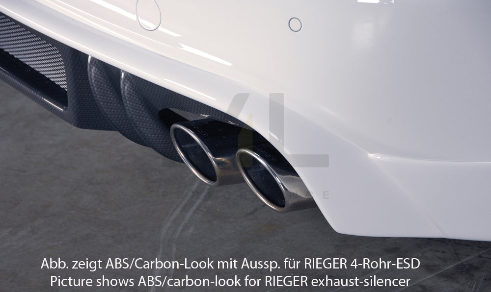 Rieger 00055515 Audi B8 B81 A4 Rear Diffuser 4 | ML Performance EU Car Parts