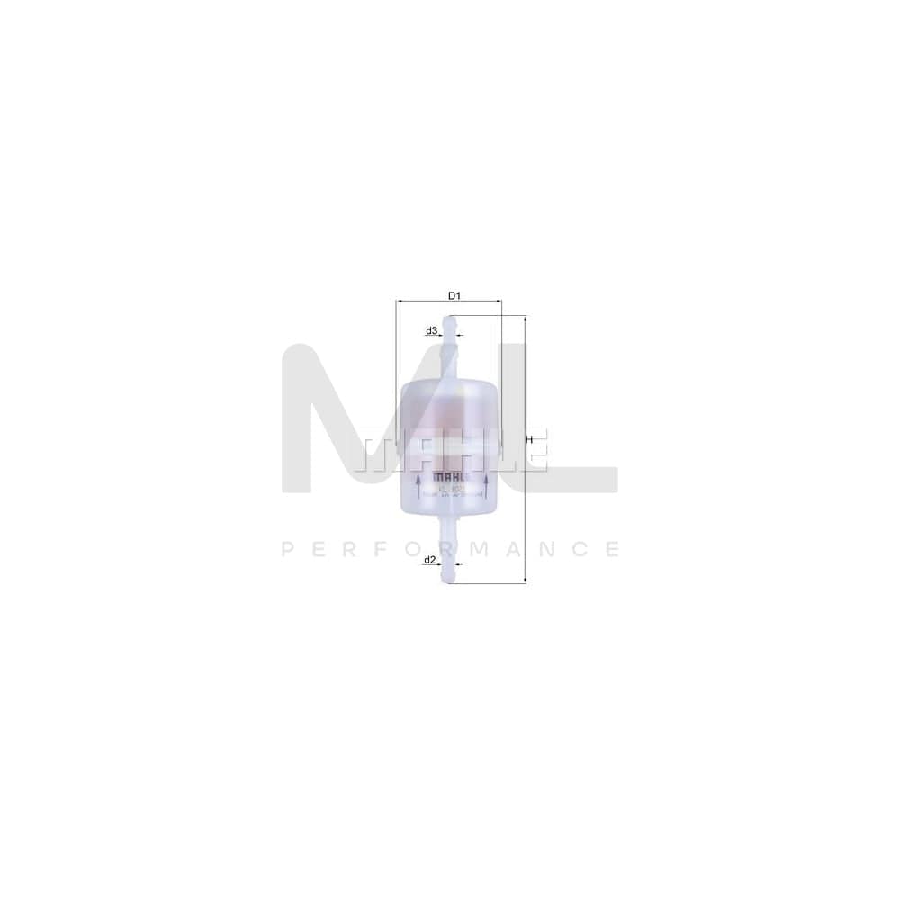 MAHLE ORIGINAL KL 1022 Fuel filter In-Line Filter | ML Performance Car Parts