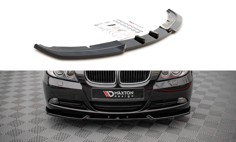 Maxton Design BM-3-90-FD1T Front Splitter V.1 BMW Series 3 E90 | ML Performance UK Car Parts