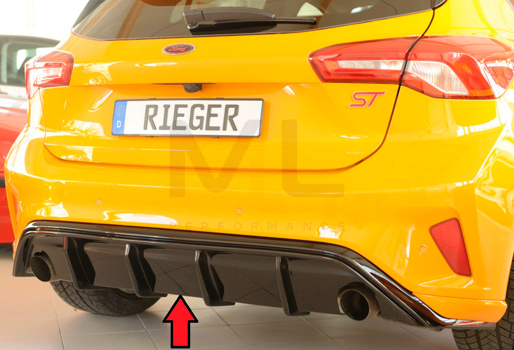 Rieger 00088179 Ford DEH Focus 4 ST Rear Diffuser 3 | ML Performance EU Car Parts