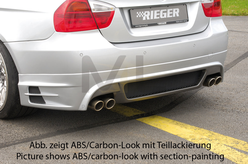 Rieger 00099550 BMW 3 Series E90 E91 Rear Diffuser 1 | ML Performance EU Car Parts