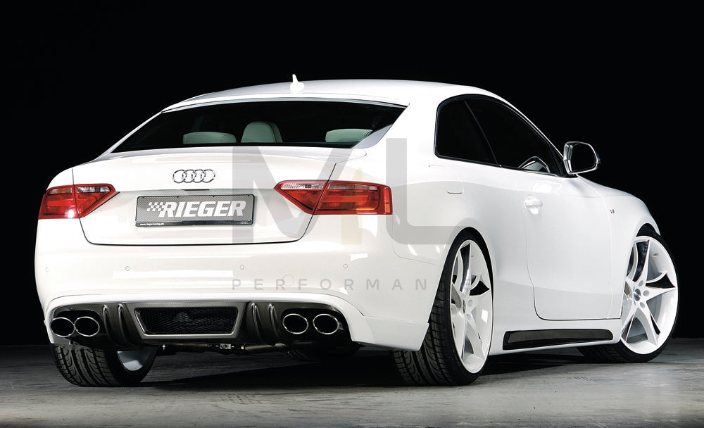 Rieger 00099061 Audi B8 B81 Rear Diffuser (A5 & S5) 2 | ML Performance EU Car Parts