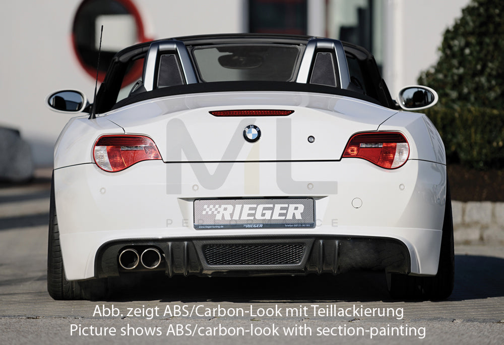 Rieger 00099856 BMW Z4 E85 Rear Diffuser 2 | ML Performance EU Car Parts