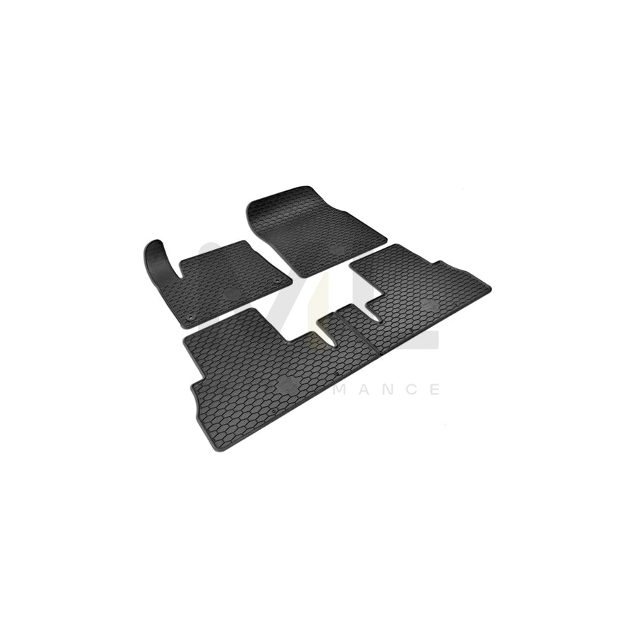 WALSER RubberLine 50845 Floor mat set Elastomer, Front and Rear, Black | ML Performance Car Parts