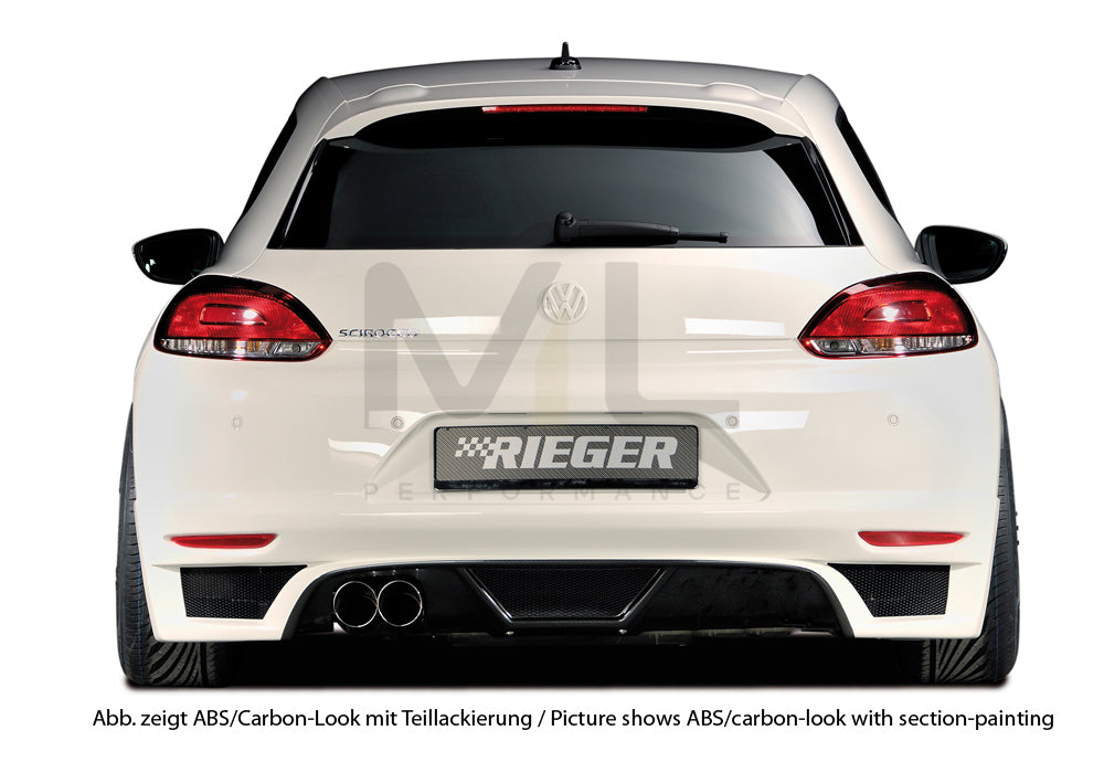 Rieger 00014109 VW 13 Mk3 Scirocco Rear Diffuser 3 | ML Performance EU Car Parts