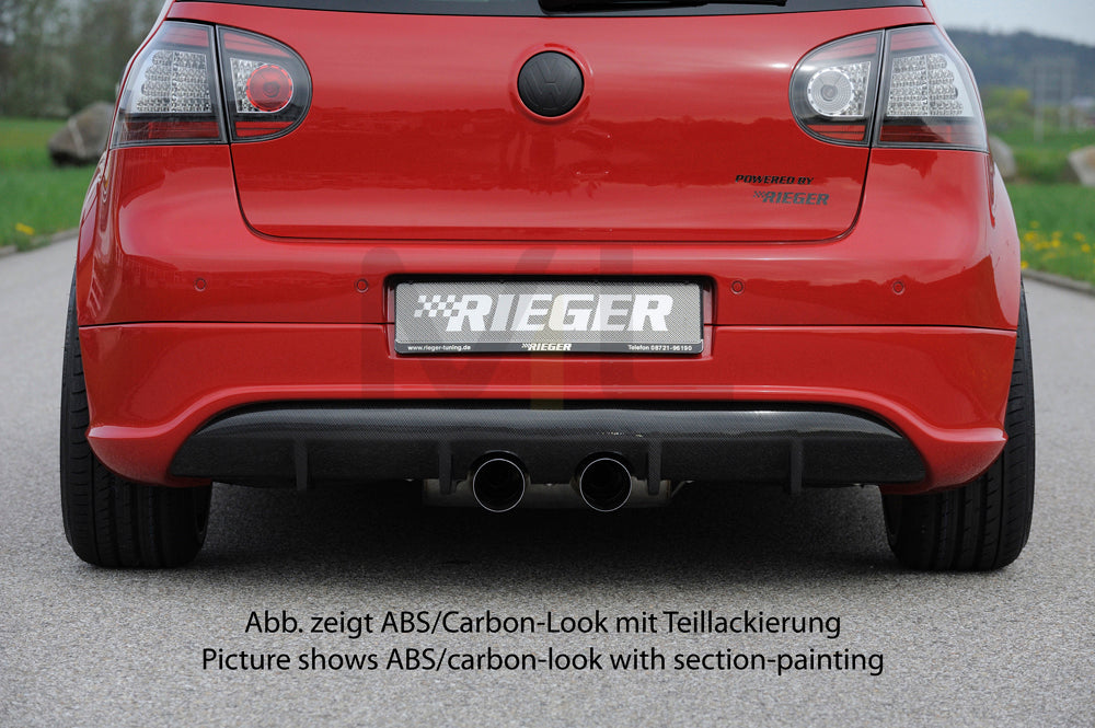 Rieger 00099164 VW Mk5 Golf Rear Diffuser 4 | ML Performance EU Car Parts