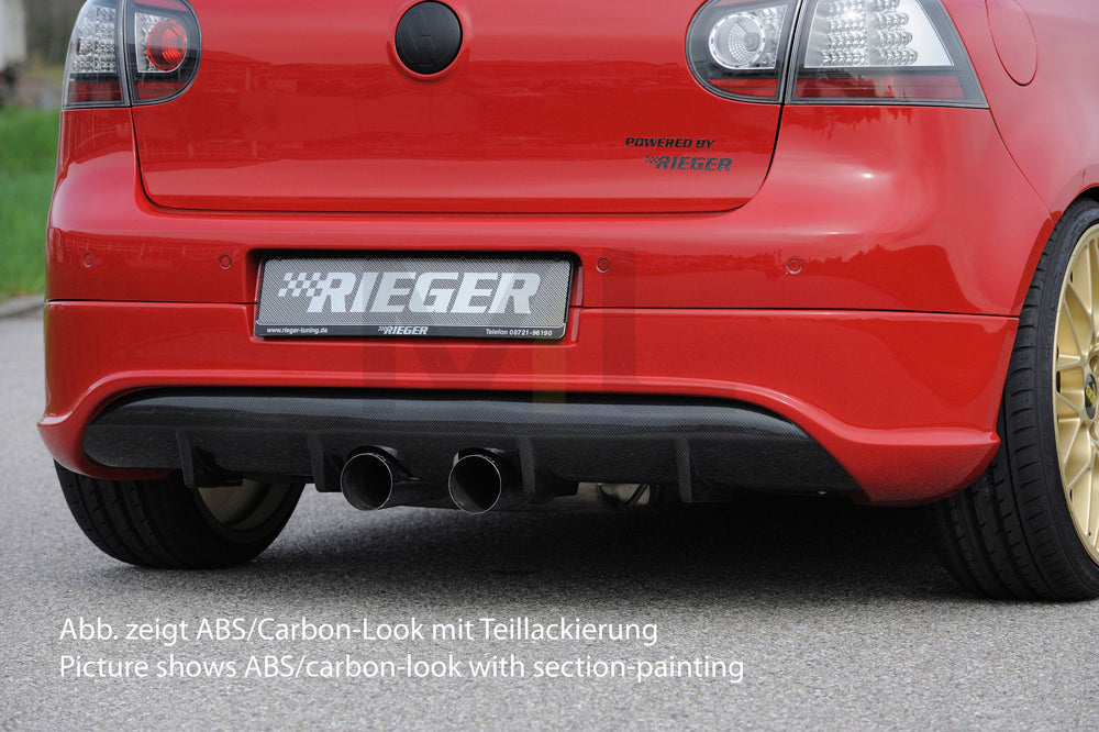 Rieger 00099164 VW Mk5 Golf Rear Diffuser 1 | ML Performance EU Car Parts