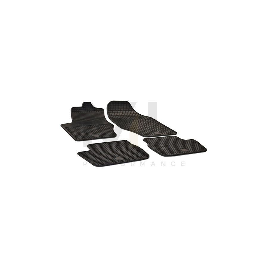 WALSER Tailored 50390 Floor mat set Elastomer, Front and Rear, Quantity: 4, Black | ML Performance Car Parts