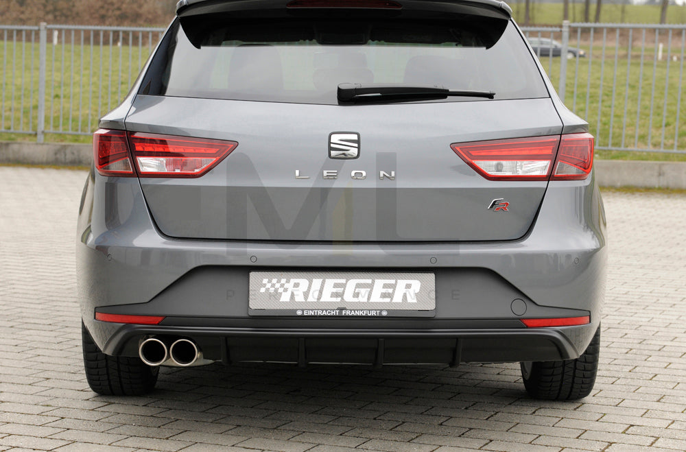 Rieger 00027020 SEAT 5F Leon FR Rear Diffuser 6 | ML Performance EU Car Parts