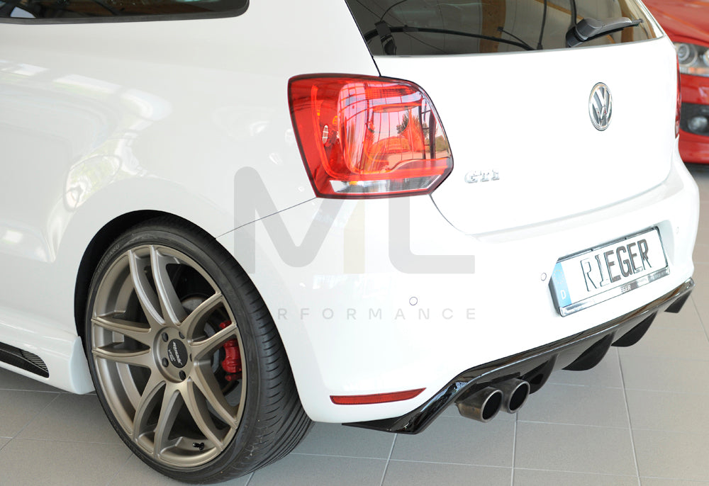 Rieger 00088039 VW 6R Mk6 Polo Rear Diffuser 5 | ML Performance EU Car Parts