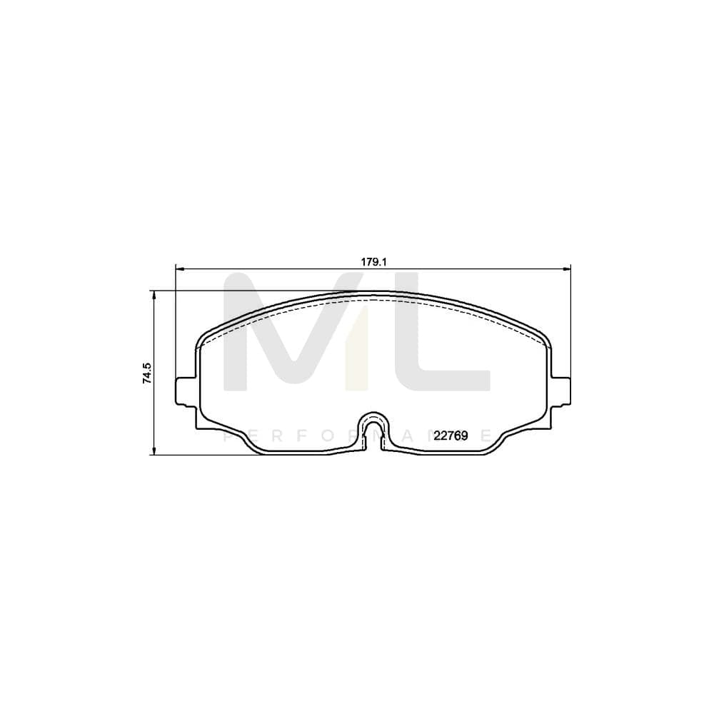 Brembo P 85 176 Brake Pad Set For Vw Atlas (Ca1) Prepared For Wear Indicator, With Brake Caliper Screws | ML Performance Car Parts