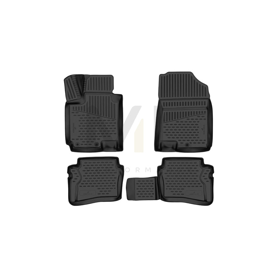 WALSER Tailored, XTR 75206 Floor mat set Elastomer, Front, Black | ML Performance Car Parts