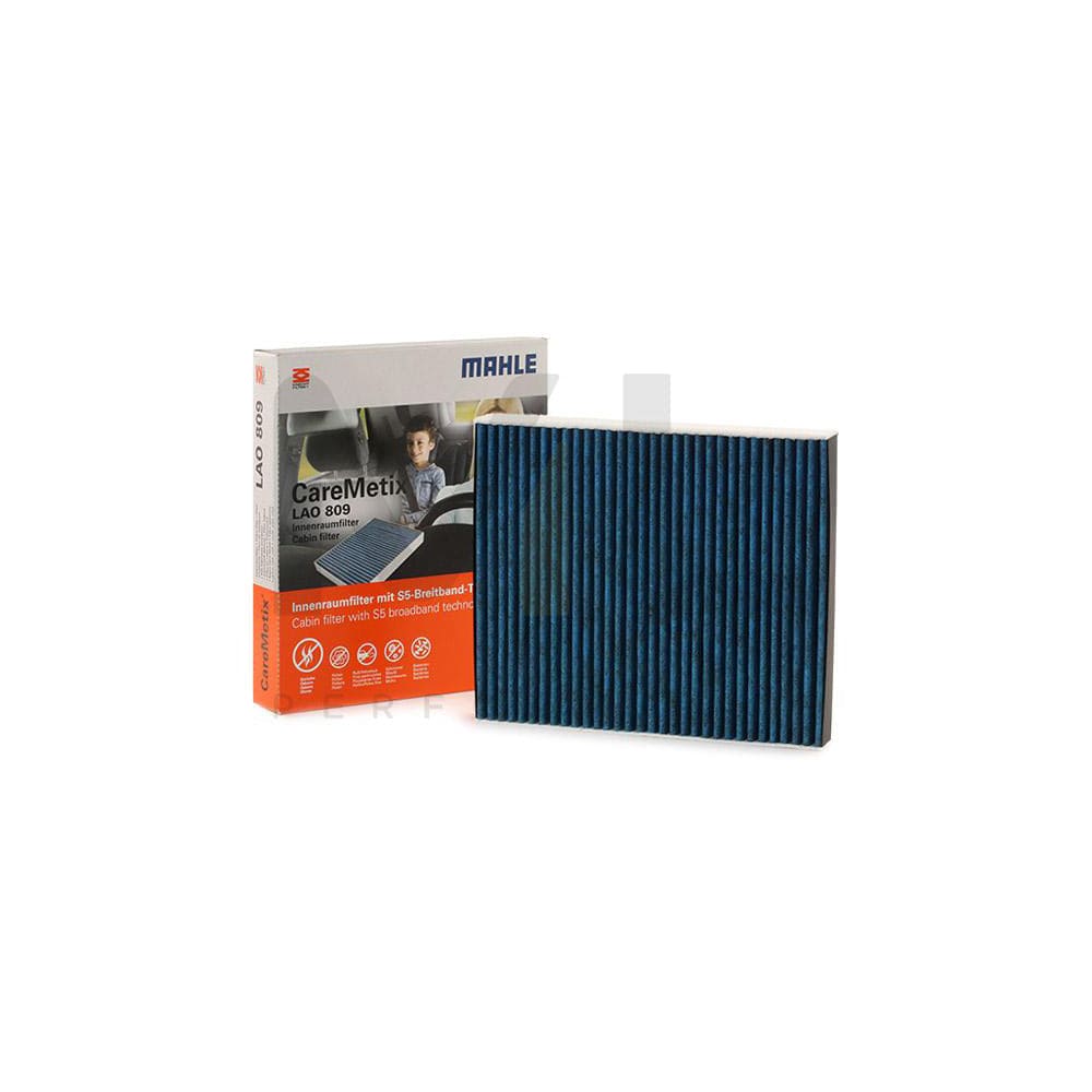 MAHLE ORIGINAL LAO 809 Pollen filter Activated Carbon Filter, with anti-allergic effect, with antibacterial action, CareMetix® | ML Performance Car Parts