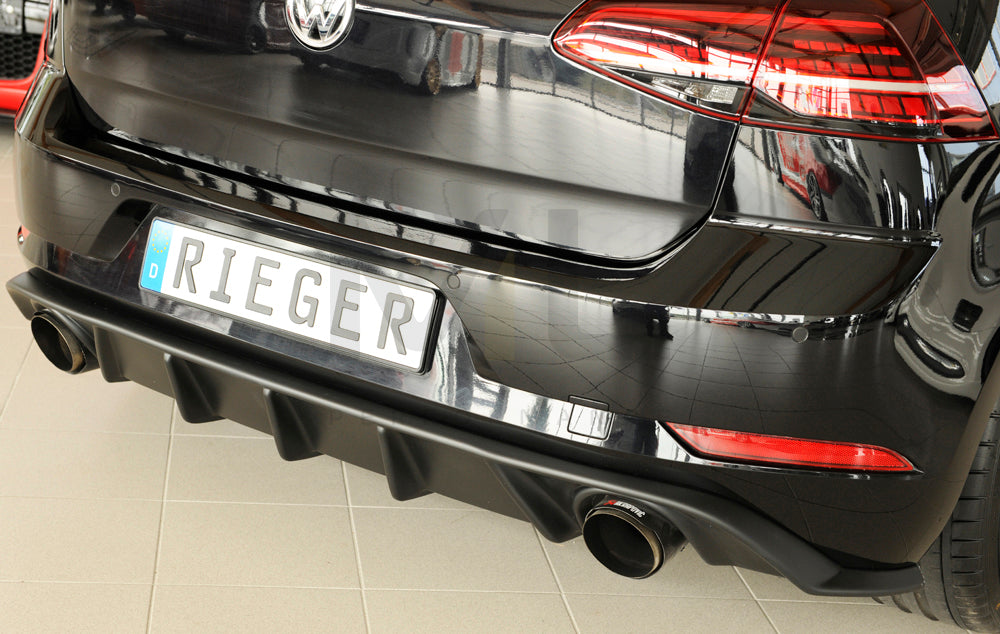 Rieger 00059589 VW Mk7 Golf GTI Rear Diffuser 6 | ML Performance EU Car Parts