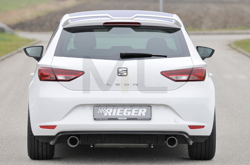 Rieger 00088090 SEAT 5F Leon Rear Diffuser 3 | ML Performance EU Car Parts