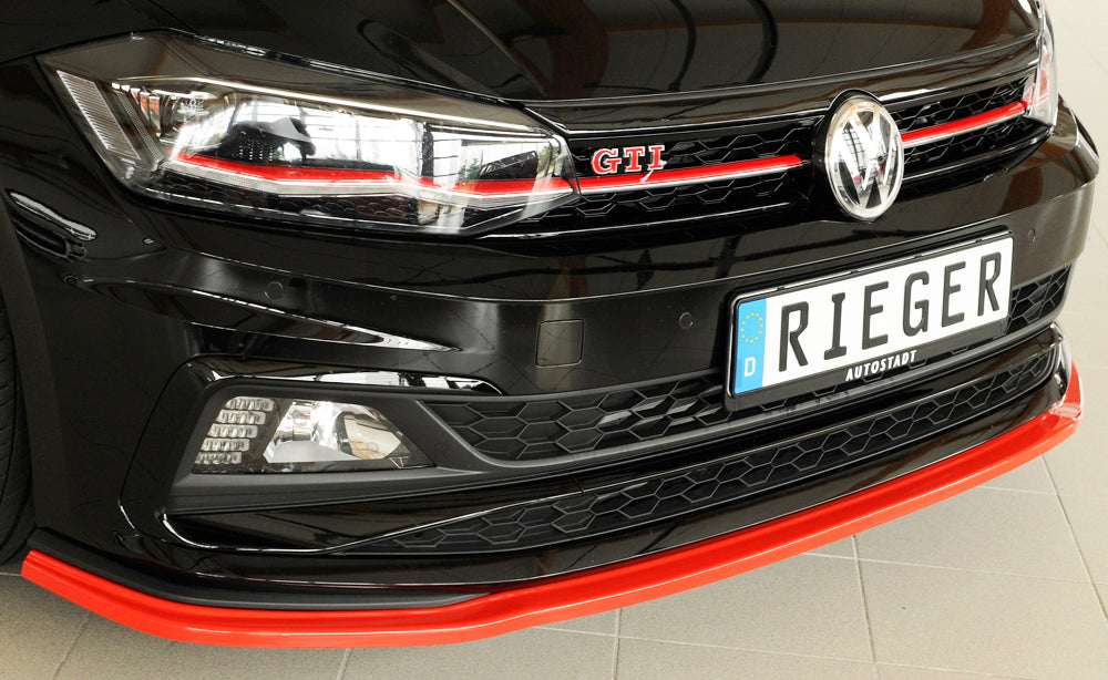 Rieger 00047220 VW Polo AW Front Splitter (Inc. Polo AW GTI) 4 | ML Performance EU Car Parts