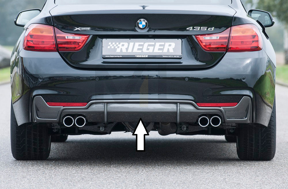 Rieger 00099268 BMW 4 Series F32 F33 F36 Rear Diffuser 1 | ML Performance EU Car Parts