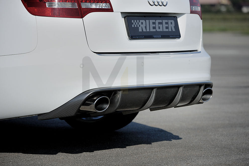 Rieger 00099227 Audi 4F A6 Rear Diffuser 3 | ML Performance EU Car Parts