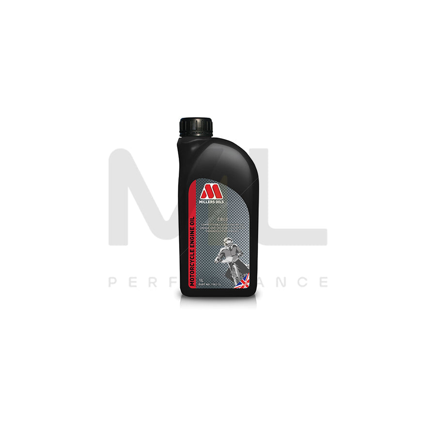 Millers Oils Motorsport CB40 SAE 40 Competition Castor Based Engine Oil 1l | Engine Oil | ML Car Parts UK | ML Performance