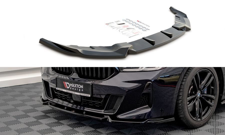 Maxton Design BM-6-32-GT-MPACK-FD1T Front Splitter BMW Series 6 GT G32 M-Pack Facelift | ML Performance UK Car Parts