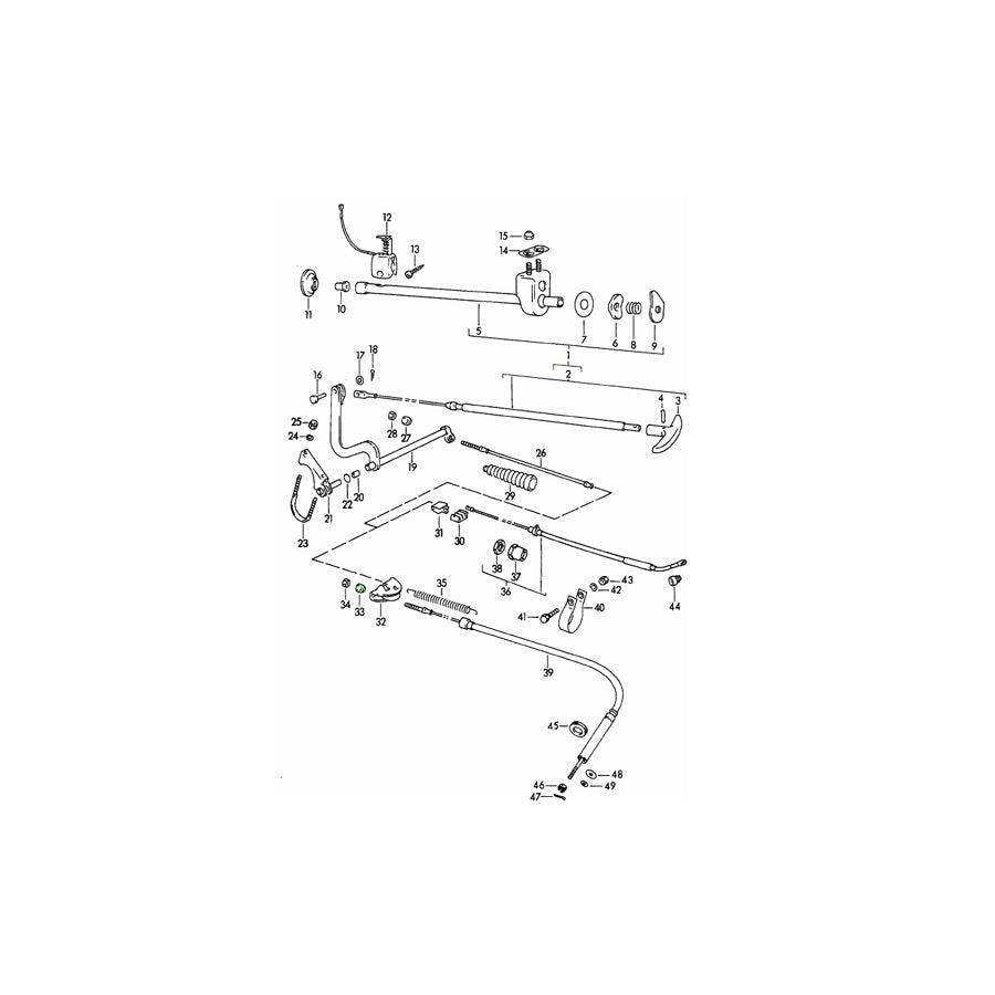 Genuine Porsche Handbrake Adjusting Nut Porsche 356 | ML Performance EU Car Parts