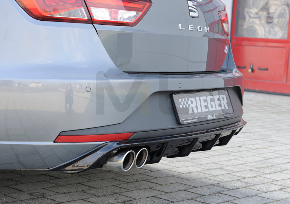 Rieger 00088103 SEAT 5F Leon FR Rear Diffuser 4 | ML Performance EU Car Parts