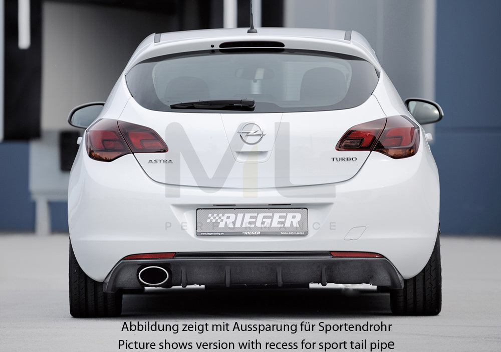 Rieger 00099848 Opel Astra J Rear Diffuser 3 | ML Performance EU Car Parts