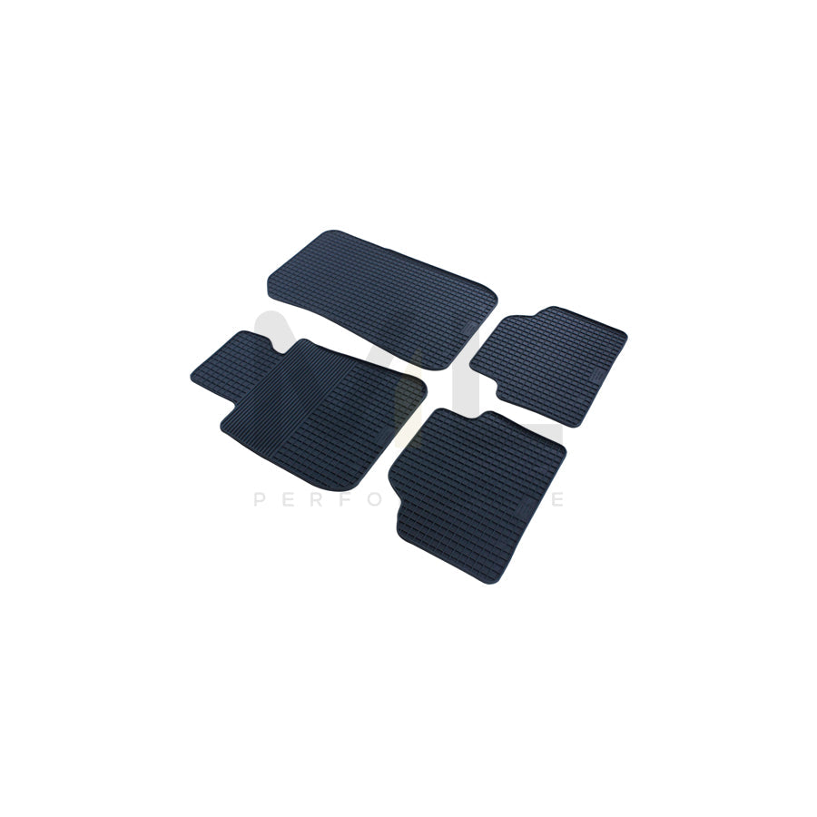 WALSER Tailored 50325 Floor mat set for BMW 3 Saloon (E90) Elastomer, Front and Rear, Quantity: 4, Black | ML Performance Car Parts