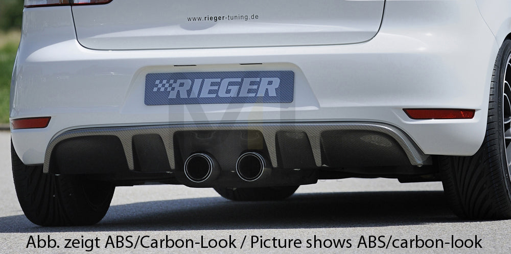 Rieger 00059542 VW Mk6 Golf Rear Diffuser (GTI & GTD) 1 | ML Performance UK Car Parts