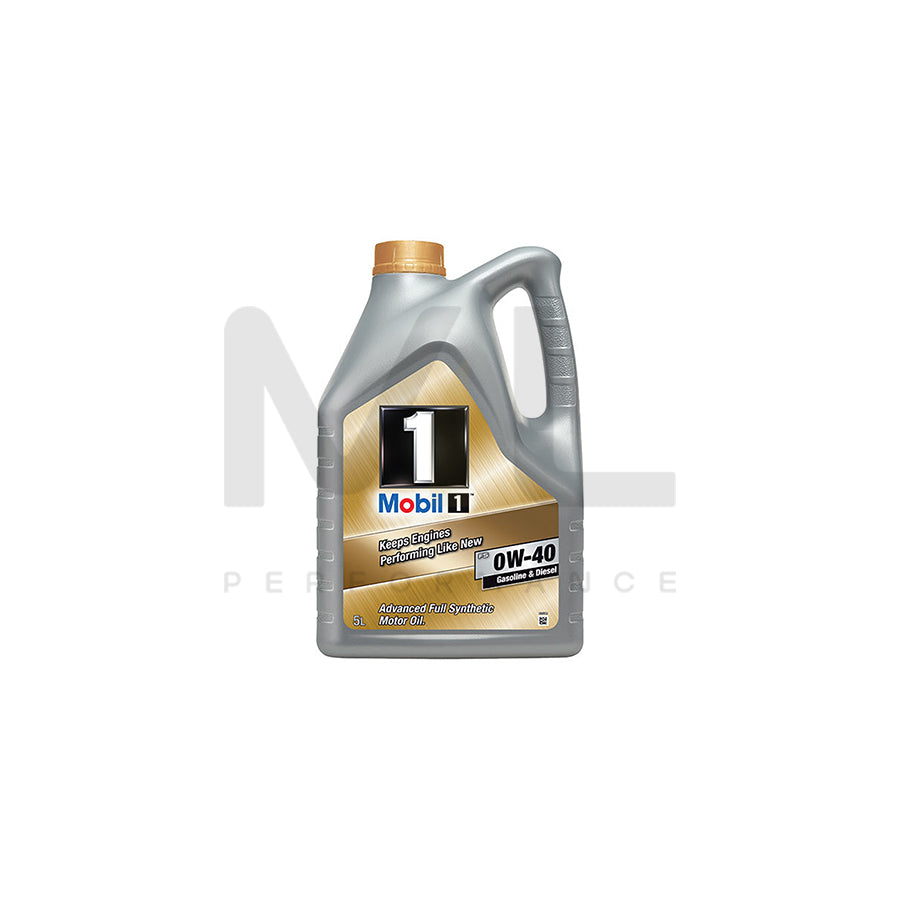 Mobil 1 FS Engine Oil - 0W-40 - 5ltr Engine Oil ML Performance UK ML Car Parts